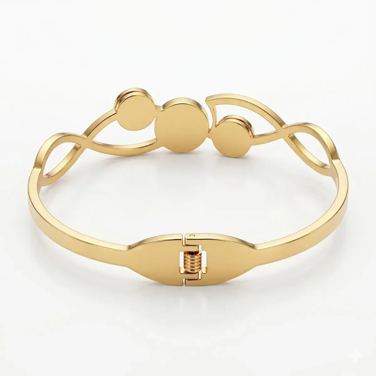 Trendy Desire Luxe Gold-Tone Designer Bangle Combo Set (Pack of 2)